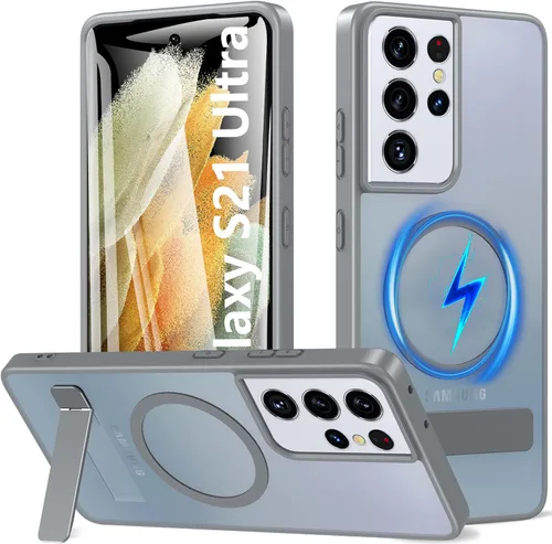 Vista 57 de Funda OWKEY Samsung Galaxy A13 5G, Funda Magnética para Teléfono con Soporte y Protector de Pantalla, Funda Protectora Antihuellas y a Prueba de A13