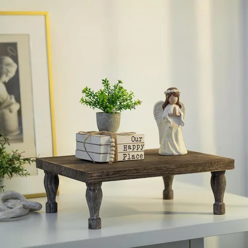 Vista 4 de Hanobe Elevadores de exhibición de madera para la decoración, soporte