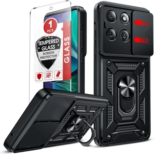 Vista 16 de LeYi Funda para Moto G Stylus 5G 2022: [No compatible con la versión 4G] Funda para Moto G Stylus 2022 con protector de pantalla de vidrio templado