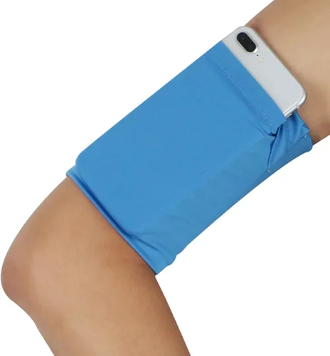 Vista 5 de Cómodo brazalete para correr manga bolsa de teléfono móvil soporte ejercicio brazalete teléfono brazo protector manga