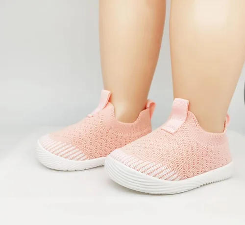 Vista 4 de Zapatos de bebé para niño y niña, zapatos para caminar sin cordones para bebés, zapatos para primeros pasos, 6, 9, 12, 15, 18, 24 meses