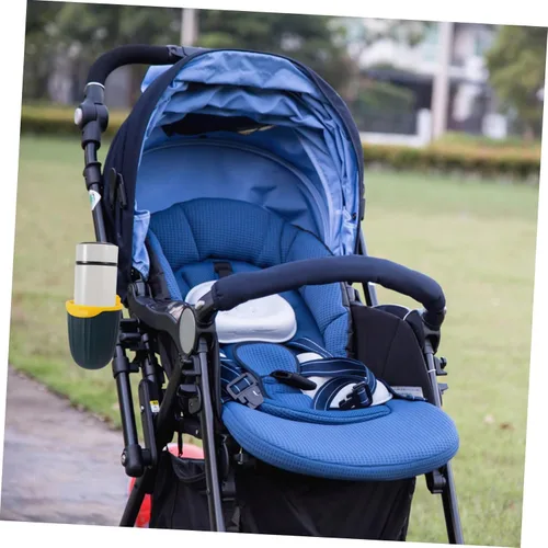 Vista 7 de Abaodam Adjustable Cart Bottle Holder Stroller Cup Rack Trolley Accessory Secure Drink Holder for Park Walks and Bicycle Trips Simple Clip