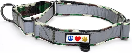 Vista 21 de Pawtitas Collar de perro Martingala personalizado reflectante reflectante bordado nombre personalizado número de teléfono ajustable para cachorros