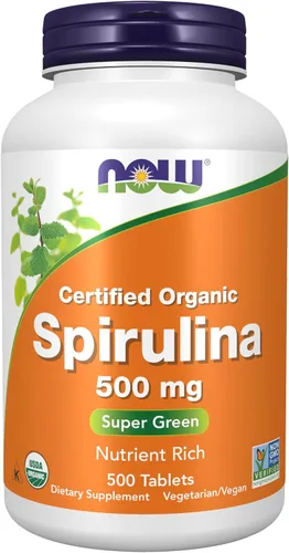 Vista 9 de Tabletas de espirulina orgánica de Now Foods, 7.33739E+11, 100, 1, 1