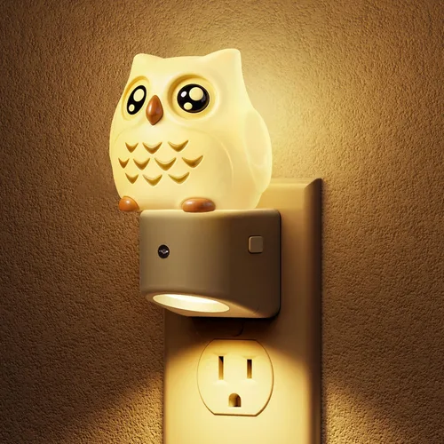 Vista 13 de L LOHAS LED - Luz nocturna enchufable para niños, luces nocturnas 3D de cachorros lindas con sensor de atardecer a amanecer, 1600K/2700K/5000K 3CCT