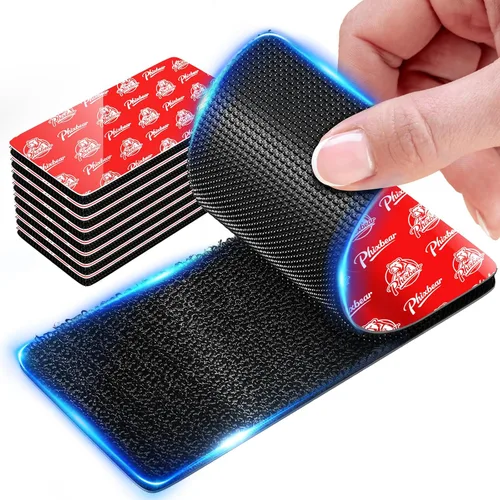 Vista 11 de PHIXBEAR Tiras de Gancho y Bucle con Súper Adhesivo Resistente, Hechas de 3M, Resistentes al Calor, Impermeables, para Uso en Exteriores