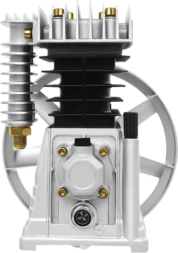 Vista 10 de Bomba de compresor de aire 2HP 6.18CFM, cabezal de compresor de aire de aluminio de doble cilindro de una etapa con silenciador y tornillo bomba