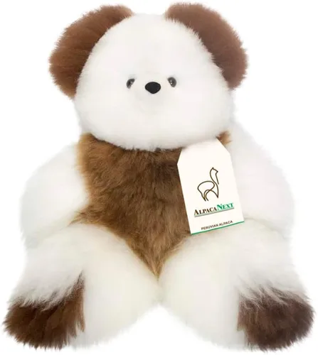 Vista 17 de Oso de Peluche de Alpaca Bebé Suave y Tierno - 9 pulgadas. Animal de Peluche de Alpaca Premium Hecho a Mano con Piel Auténtica de Alpaca. Lindo Oso