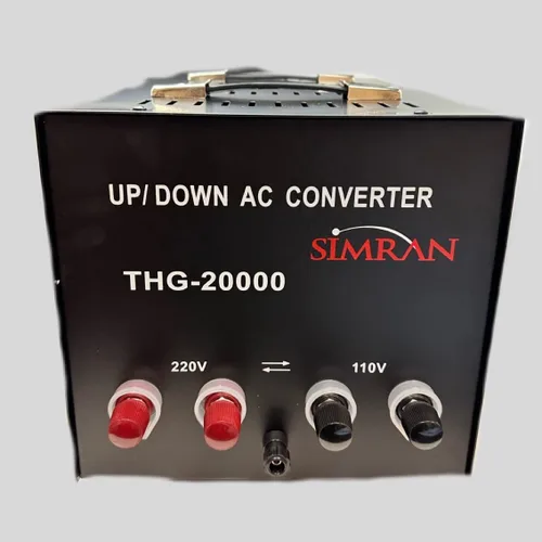 Vista 8 de Simran THG-100T Convertidor de transformador de voltaje elevador y descendente para 110 V y 220/240 V, 100 vatios