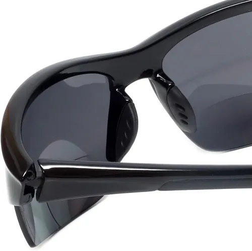 Vista 4 de Calabria Sport 202BF - Gafas de seguridad bifocales para lectura para hombres y mujeres, antivaho envolvente, protección UV tintada, sin montura