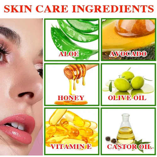 Vista 3 de Paquete de 3 lápices labiales de aloe vera, brillo labial mágico que cambia de color, bálsamo labial hidratante nutritivo de larga duración, juego
