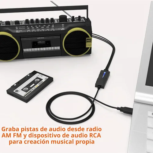 Vista 5 de DriverGenius Dispositivo de tarjeta de captura de audio USB A/C AudioXfer