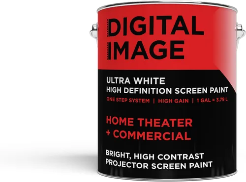 Vista 2 de Pintura para monitor de proyector, de alta definición, 4 k, ultra blanco, de 1 cuarto de galón.