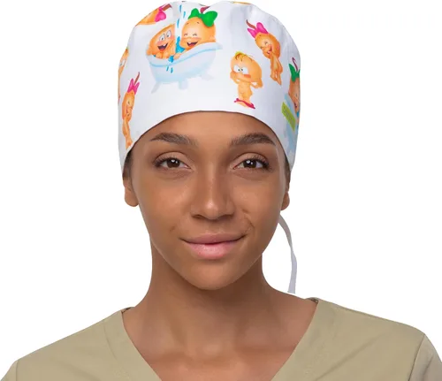 Vista 112 de Print Scrub Caps - Sombrero perfecto para enfermeras, médicos y EMTs..