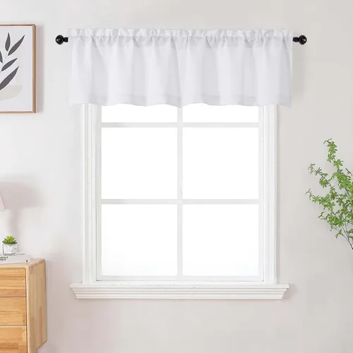 Vista 90 de Cortinas de lino para dormitorio y sala de estar de 96 pulgadas de largo, juego de 2 paneles, con bolsillo para cortinero, filtrado de luz, textura