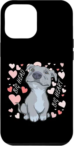 Vista 24 de iPhone 11 Pro Max Big Heart Pitbull Pibble Mom - Estuche de regalo