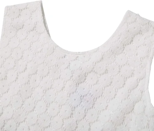 Vista 3 de Vestido de encaje para niñas, informal, vestido para niña de las flores
