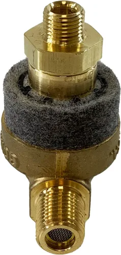 Vista 3 de Conrader - Válvula de descarga pilotada para compresores de gas con descargador manual manual (95-115 PSI)