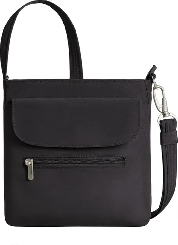 Vista 23 de Travelon - Mini bolsa clásica de hombro antirrobo Avellana