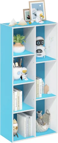 Vista 99 de Furinno PASIR - Estantería de libros de 2 niveles, estantería moderna de 9 x 12 x 21, estanterías abiertas para sala de estar, dormitorio, oficina