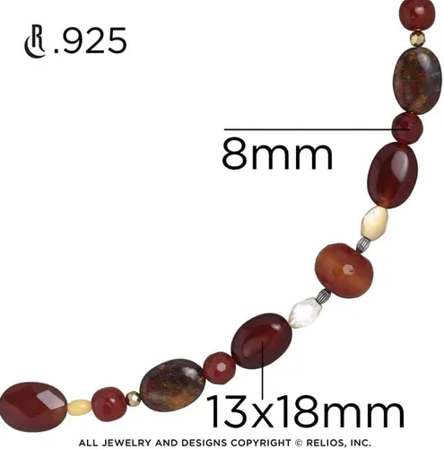 Vista 4 de American West - Juego de aretes y collar con cuentas de sol y corazón de plata de ley para mujer, de 17 o 21 pulgadas