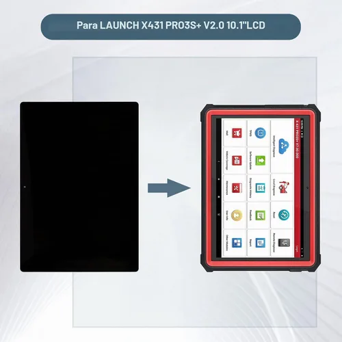 Vista 6 de Pantalla digital LCD compatible con lanzamiento X431 PRO3S+ V2.0 herramienta de escaneo 10.1 pulgadas pantalla LCD táctil montaje con herramientas