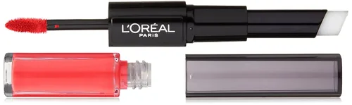 Vista 6 de Cosméticos labial de color duradero de L’oreal París, rosa (Rose Tattoo)