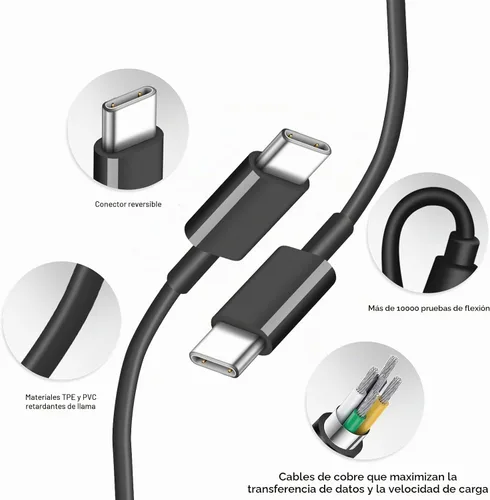 Vista 6 de Cargador de carga rápida para iPhone 17, 16, 15, paquete de 2+2 cargadores de pared USB C de 20 W con cable de carga rápida de 6 pies compatible