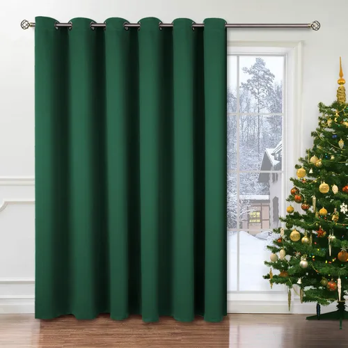 Vista 83 de BGment Cortina Oscurecedora para Puerta Corredera, Cortina Divisoria Opaca Ancha para Sala de Estar de 84 Pulgadas de Largo, Cortina Térmica de Rosa