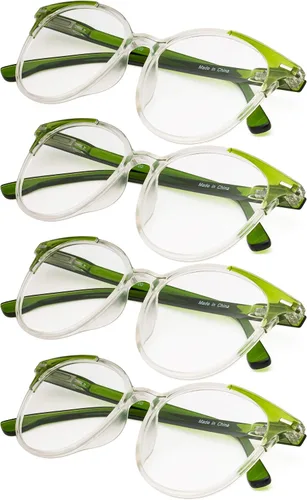 Vista 5 de Paquete de 4 elegantes lentes de lectura de gran tamaño para mujer
