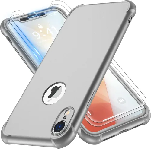 Vista 26 de ORETECH Funda para iPhone XR, con [2 x Protectores de Pantalla] [Prueba de Caídas de Grado Militar de 10 Pies] [Protección de Cámara] 360° A Prueba