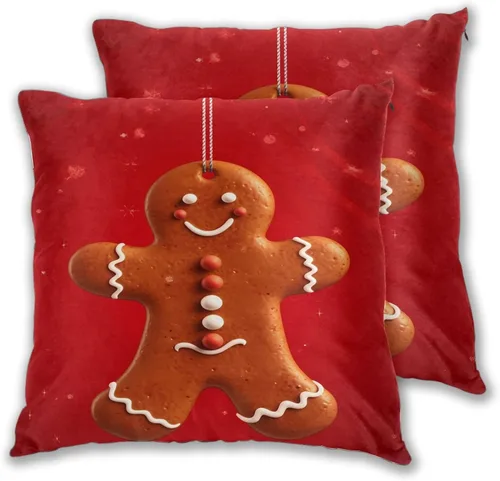 Vista 46 de Juego de 2 fundas de almohada cuadradas de Acción de Gracias, hojas de arce otoñales, fundas protectoras para sofá con cremallera oculta, 16 x 16