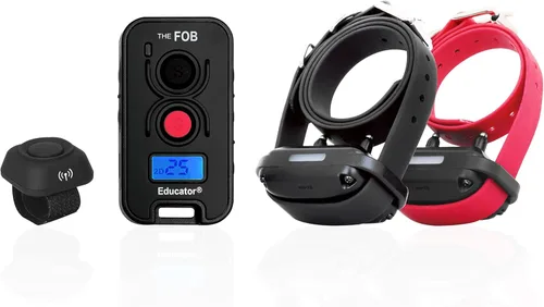 Vista 10 de Educator FOB FE-560 Collar de entrenamiento para perros con control remoto – Collar electrónico recargable impermeable de 300 yardas para perros más