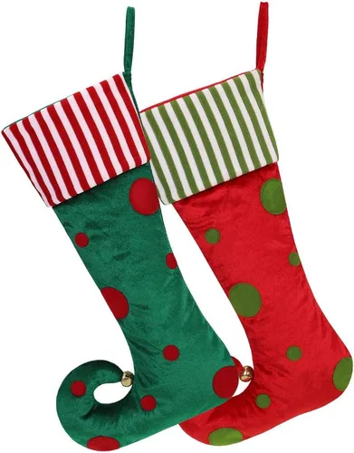 Vista 6 de 2025 Adornos de Calcetín de Gnomo de Navidad Personalizados, Calcetines de Barba de Santa de Felpa de Piel Sintética, Decoraciones del Hogar Regalos