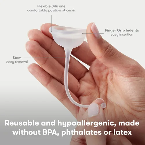 Vista 3 de Taza de Asistencia para la Concepción Frida Fertility, Mantiene el Esperma Cerca del Cuello Uterino, Apoyo Natural para el Embarazo