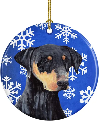 Vista 177 de Caroline's Treasures Cavalier Spaniel - Adorno de cerámica para colgar en el árbol de Navidad, para el hogar, Navidad, fiestas, regalo, 3 pulgadas