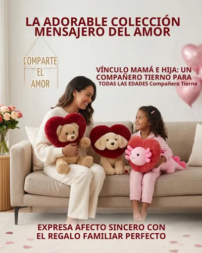 Vista 3 de MaoGoLan Peluche de ajolote de San Valentín con capucha en forma de corazón, almohada de peluche de salamandra blanda y suave, regalo de peluche