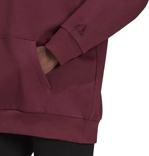 Vista 4 de adidas Sudaderas con capucha de forro polar extragrande Essentials para mujer
