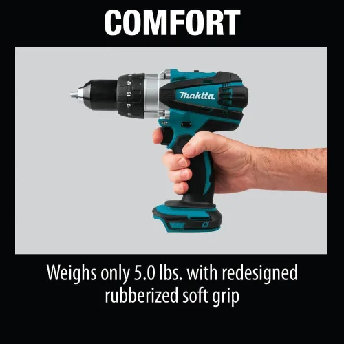Vista 3 de Makita XFD03Z 18V LXT taladro inalámbrico con batería de iones de litio 1/2