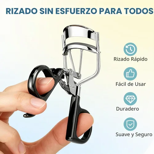 Vista 7 de Eyelash Curler with 3 Refill Pads Soft/Medium/Firm, Fit Most Eye Shapes
