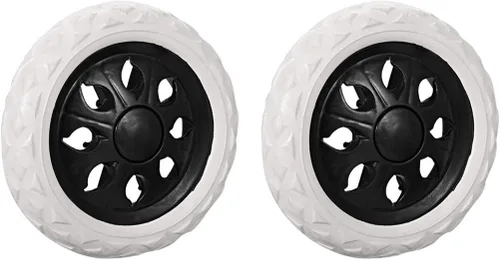 Vista 9 de uxcell Carrito de compras Rueda Reemplazo 6.5 Pulgadas Dia Goma Espuma Azul 2pcs (Capacidad de Carga 22Lbs Cada uno)