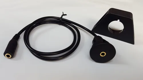 Vista 3 de GROM audio Cable auxiliar hembra de 0.138 in de montaje empotrado C-FM35 de 1,5 pies