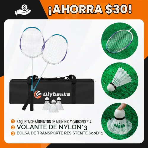 Vista 4 de 12ft Badminton Net Set for Backyard Easy Setup & High Stable
