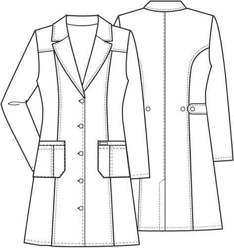 Vista 7 de Bata de laboratorio para mujer de 36 pulgadas Cherokee