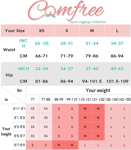 Vista 7 de COMFREE Pantalones de yoga de cintura alta con bolsillos con control de abdomen leggings de entrenamiento sensación desnuda ultra suaves sin