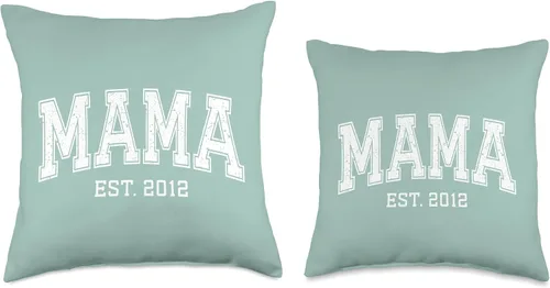 Vista 3 de Mama Est 2012 Custom Mom Personalized Mothers Day Customized Throw Pillow