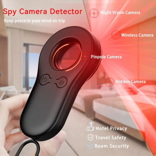 Vista 2 de Detector de cámara oculta, protector de privacidad portátil para usuarios solos, viajeros, viajes en coche, alquileres, buscador de cámara antiespía