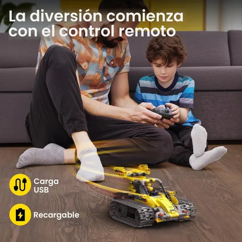 Vista 3 de Sillbird STEM Robot Kit de construcción con control remoto, regalos para niños de 8 a 13 años Coding Robotic Set, Educational Birthday Gifts