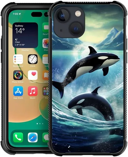 Vista 96 de Funda compatible con iPhone 8 Plus, diseño de oso de bosque otoñal, a prueba de golpes, antiarañazos, carcasa trasera de policarbonato duro