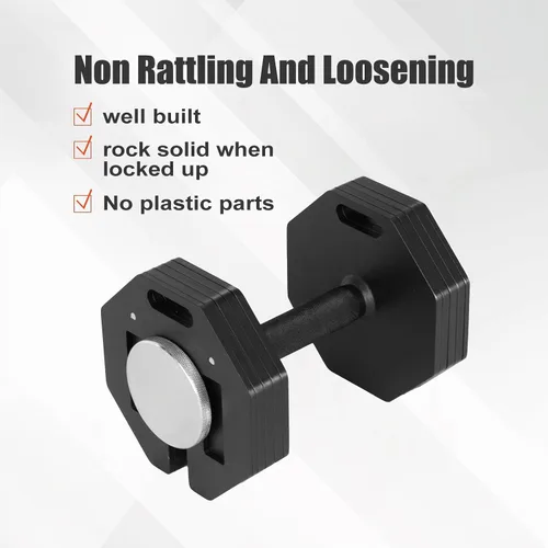 Vista 5 de Adjustable Dumbbell Weight Plates, Each 5lb Durable Versatile